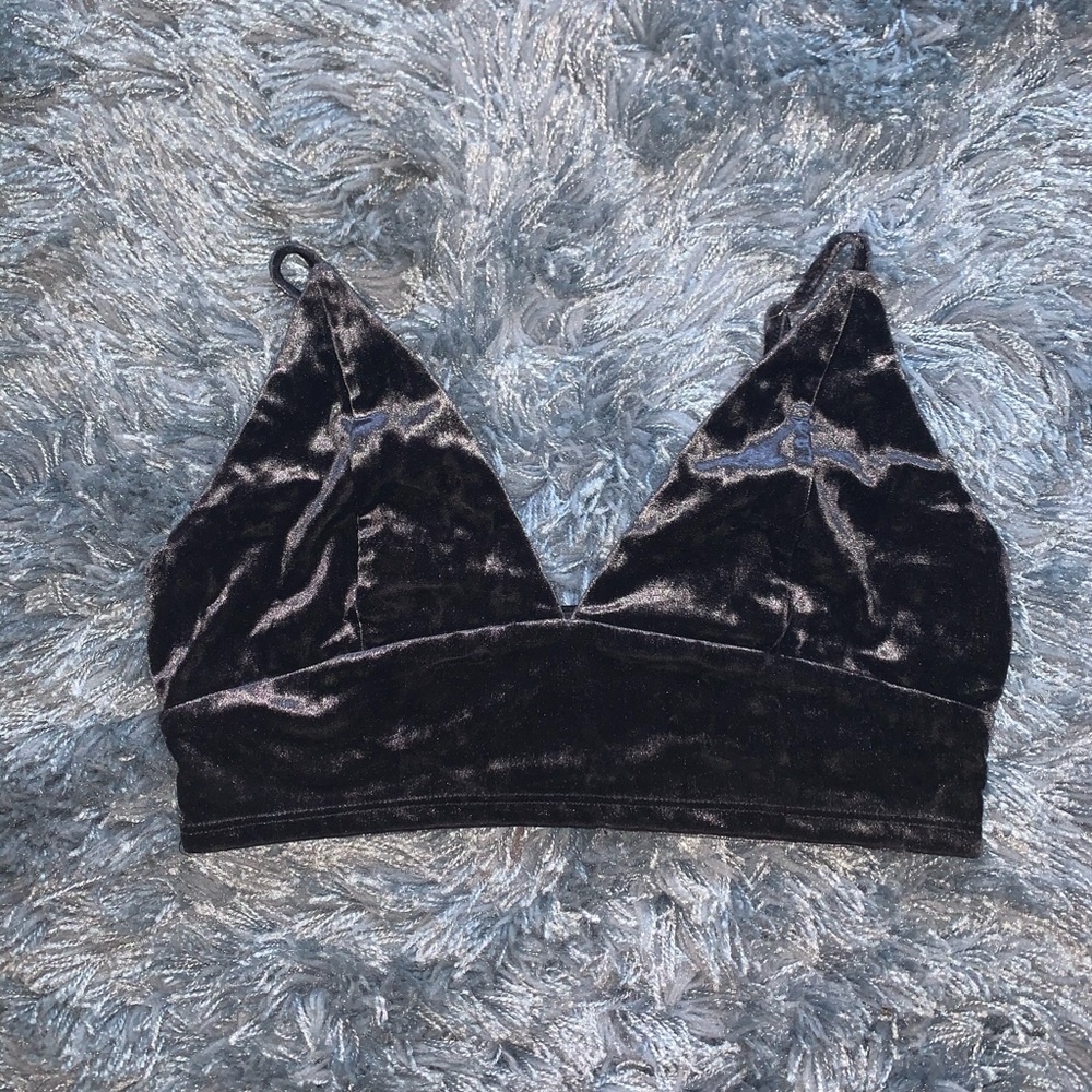 Forever 21 velvet bralette